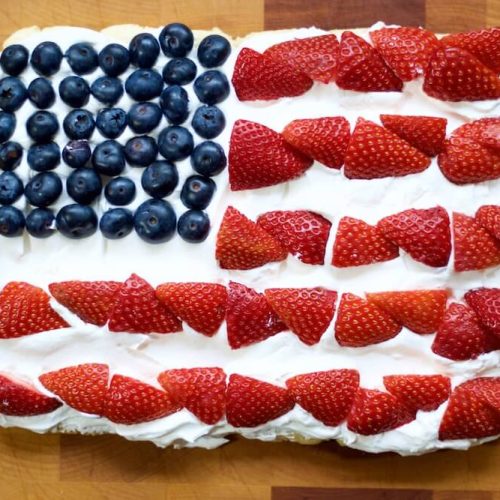 American Flag Fruit Pizza (Gluten Free)