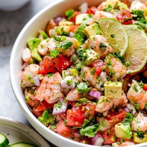 Zesty Lime Shrimp and Avocado Salad